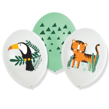 Get Wild léggömb, lufi 6 db-os 27,5 cm party kellék