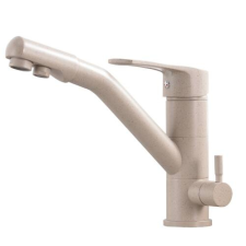 GetWell Grebe 2 karos, 3 utas Konyhai Csap Víztisztítókhoz gránit színben csaptelep