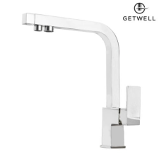 GetWell Square-W, 3 utas Konyhai Csap Víztisztítókhoz króm színben csaptelep