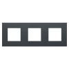 Gewiss S.p.A. DAHLIA antracit szürke keret 3-as vízszintes/függőleges GW35903AN Gewiss