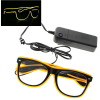 GGV Világító LED szemüveg - narancssárga