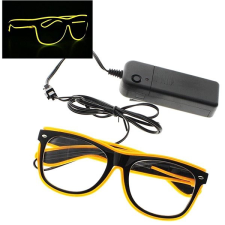 GGV Világító LED szemüveg - narancssárga jelmez