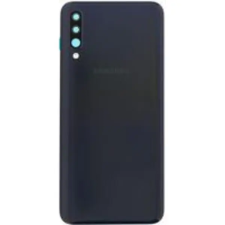  GH82-19229A Gyári akkufedél hátlap - burkolati elem Samsung Galaxy A50, fekete mobiltelefon, tablet alkatrész