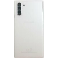 GH82-20528B Gyári akkufedél hátlap - burkolati elem Samsung Galaxy Note10, fehér mobiltelefon, tablet alkatrész