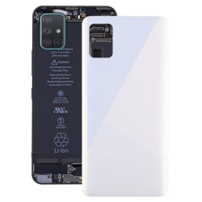 GH82-21653A Gyári akkufedél hátlap - burkolati elem Samsung Galaxy A51, fehér mobiltelefon, tablet alkatrész