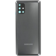  GH82-22938A Gyári akkufedél hátlap - burkolati elem Samsung Galaxy A51 5G, fekete mobiltelefon, tablet alkatrész