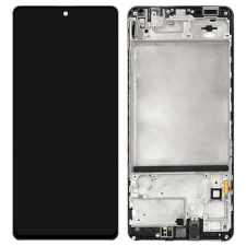 GH82-23568A Samsung Galaxy M51 OLED kijelző érintővel kerettel előlap mobiltelefon, tablet alkatrész
