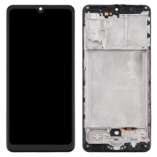  GH82-24455A Samsung Galaxy A31 TFT LCD kijelző érintővel fekete kerettel, előlap mobiltelefon, tablet alkatrész