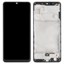  GH82-25566A Samsung Galaxy A32 LCD TFT kijelző érintővel fekete kerettel előlap mobiltelefon, tablet alkatrész