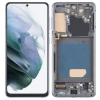  GH82-27254A Samsung Galaxy S21 5G szürke TFT LCD kijelző érintővel kerettel, előlap
