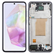  GH82-34223A Samsung Galaxy A35 OEM LCD kijelző, érintővel fekete kerettel, előlap mobiltelefon, tablet alkatrész