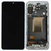  GH82-34305A Samsung Galaxy A55 OLED kijelző érintővel Kék (Ice Blue) kerettel, előlap