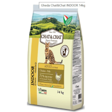 Gheda Chat&Chat Adult Indoor - Chicken 14 kg macskaeledel