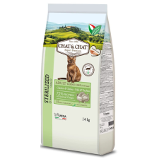 Gheda Chat&Chat Sterilized - Chicken & Turkey 14 kg macskaeledel