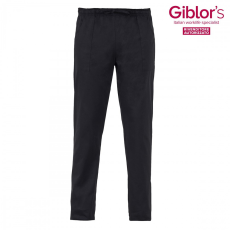 Giblor's NOAH - fekete szakácsnadrág - PAMUT GAZDAG ANYAGBÓL