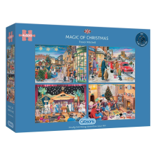 Gibsons karácsonyi varázs 4x500 darabos puzzle puzzle, kirakós