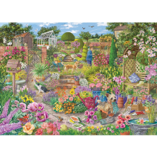 Gibsons virágzó kert kirakó 1000 darabos puzzle, kirakós