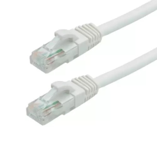 Gigabit Patch kábel UTP CAT6 26AWG, LSZH, 2m, fehér kábel és adapter