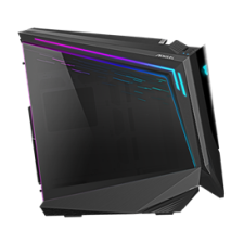 Gigabyte GB-AC700G Ház AORUS C700 Glass, Táp nélkül, fekete számítógép ház