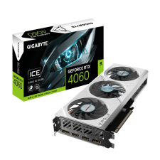 Gigabyte GeForce RTX 4060 8GB GDDR6 Eagle OC ICE (GV-N4060EAGLEOC ICE-8GD) videókártya