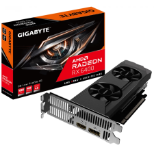 Gigabyte Radeon RX 6400 4GB GDDR6 LP PCIE (GV-R64D6-4GL) videókártya