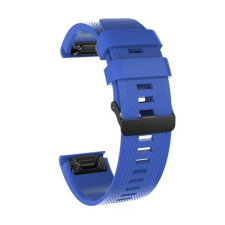 Gigapack 26mm szilikon, QuickFit csatlakozású Garmin pótszíj rombusz mintás sötétkék (GP-149240) okosóra kellék