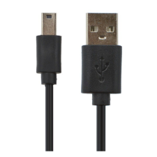Gigapack Adatkábel és töltő (USB - miniUSB, 80cm) FEKETE (5996457159185) mobiltelefon kellék