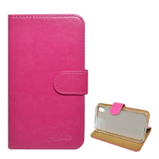 Gigapack Alcatel Idol 4 (OT-6055) tok álló (Flip, oldalra nyíló) rózsaszín tok és táska