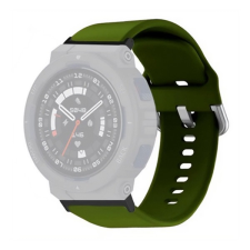 Gigapack Amazfit Active Edge pótszíj (egyedi méret, szilikon) sötétzöld okosóra kellék