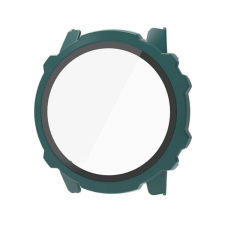 Gigapack Amazfit Falcon műanyag keret (bumper, ütésállóság + kijelzővédő üveg) sötétzöld okosóra kellék