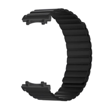 Gigapack Amazfit T-Rex 3 Pótszíj (egyedi méret, szilikon, 3D, mágneses) FEKETE okosóra kellék