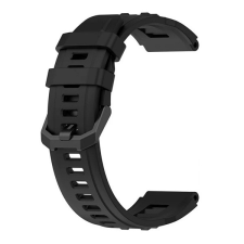 Gigapack Amazfit T-Rex Ultra pótszíj (egyedi méret, szilikon, dupla bújtató) fekete okosóra kellék