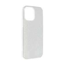 Gigapack Apple iPhone 14 Plus szilikon telefonvédő (műanyag belső, csillogó hátlap) ezüst tok és táska