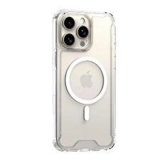 Gigapack Apple iPhone 16 Pro Max szilikon telefonvédő (ütésállóság, légpárnás sarok, magsafe) átlátszó tok és táska