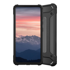 Gigapack Apple iPhone 16e defender szilikon telefonvédő (ütésállóság, légpárnás sarok, fémhatás) fekete tok és táska