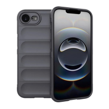 Gigapack Apple iPhone 16e szilikon telefonvédő (ütésállóság, kameravédő, 3d) sötétszürke tok és táska