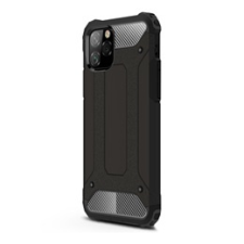 Gigapack Defender Apple iPhone 11 Pro műanyag telefonvédő (közepesen ütésálló, légpárnás sarok, fémhatás, fekete) tok és táska