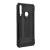 Gigapack Defender Huawei P40 Lite E műanyag telefonvédő (közepesen ütésálló, légpárnás sarok, fémhatás, fekete)