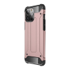 Gigapack Defender műanyag telefonvédő (közepesen ütésálló, légpárnás sarok, szilikon belső, fémhatás) RÓZSASZÍN Apple iPhone 13 Pro Max