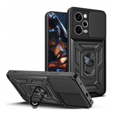 Gigapack Defender műanyag telefonvédő (közepesen ütésálló, szilikon belső, telefontartó gyűrű, kamera védelem) FEKETE Xiaomi Poco X5 Pro 5G, Xiaomi Redmi Note 12 Pro tok és táska