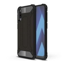 Gigapack Defender Samsung Galaxy A50s műanyag telefonvédő (közepesen ütésálló, fémhatás, fekete) tok és táska