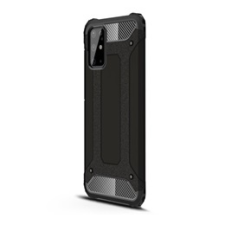 Gigapack Defender Samsung Galaxy S20+ műanyag telefonvédő (közepesen ütésálló, légpárnás sarok, fémhatás, fekete) tok és táska