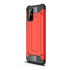 Gigapack Defender Samsung Galaxy S20 Plus 5G műanyag telefonvédő (közepesen ütésálló, légpárnás sarok, fémhatás, piros) tok és táska