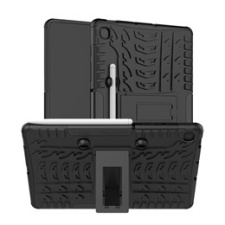 Gigapack Defender Samsung Galaxy Tab S6 Lite 10.4" LTE (közepesen ütésálló, kitámasztó, autógumi minta, fekete) tablet kellék