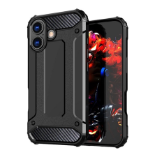 Gigapack Defender szilikon telefonvédő (ütésállóság, légpárnás sarok, fémhatás) FEKETE Apple iPhone 17 tok és táska