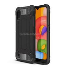 Gigapack Defender szilikon telefonvédő (ütésállóság, légpárnás sarok, fémhatás) FEKETE (GP-19553) tok és táska