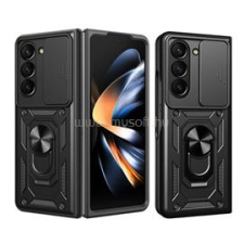 Gigapack Defender szilikon telefonvédő (ütésállóság, tartógyűrű, kameravédő) FEKETE (GP-149753) tok és táska