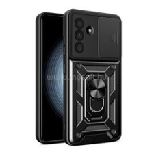 Gigapack Defender szilikon telefonvédő (ütésállóság, tartógyűrű, kameravédő) FEKETE (GP-166272) tok és táska