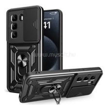 Gigapack Defender szilikon telefonvédő (ütésállóság, tartógyűrű, kameravédő) FEKETE (GP-167104) tok és táska