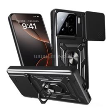 Gigapack Defender szilikon telefonvédő (ütésállóság, tartógyűrű, kameravédő) FEKETE (GP-167653) tok és táska